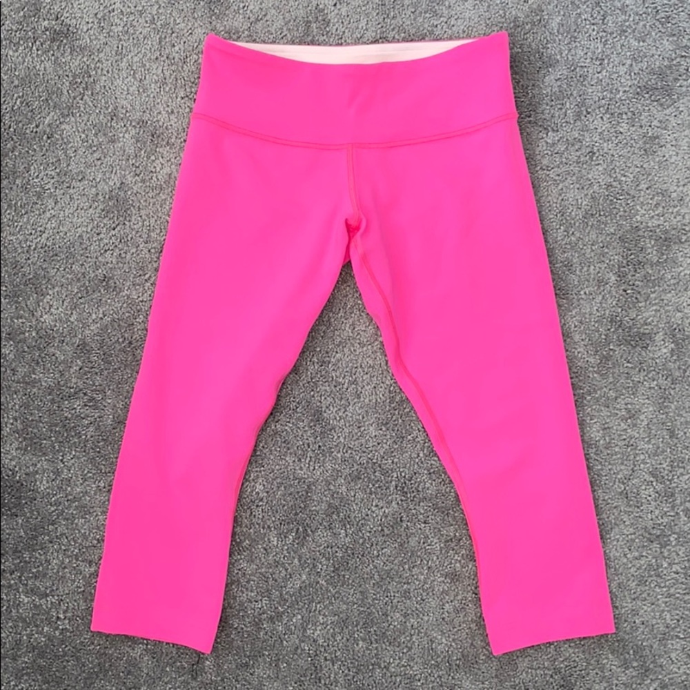 Lululemon Athletica Reversible Pink Pants Size 6